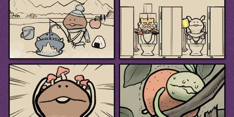 遊戲場景：蘑菇與超大魚搏鬥、因沒有衛生紙而受困、頂著嬰兒蘑菇髮型、嘗試弄掉水果