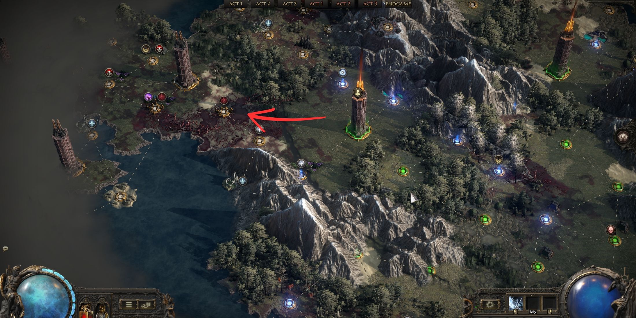 Thành cổ trong Path of Exile 2