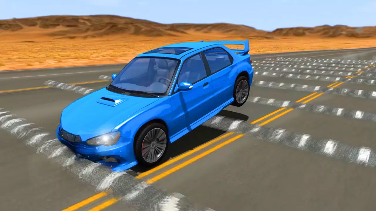 Beam Drive Road Crash 3D Games Captura de pantalla 1