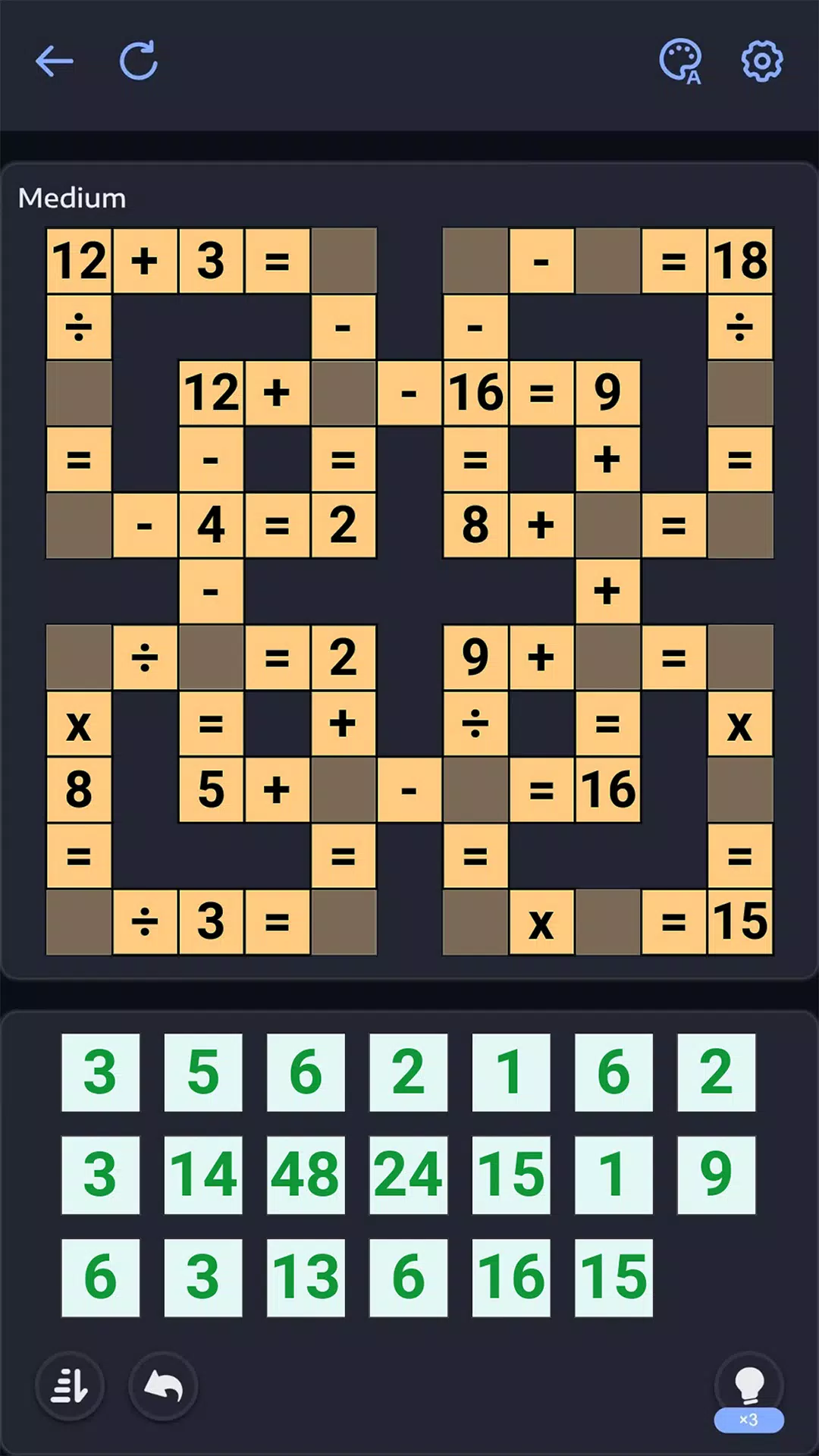 Crossmath - Math Puzzle Games應用截圖第1張