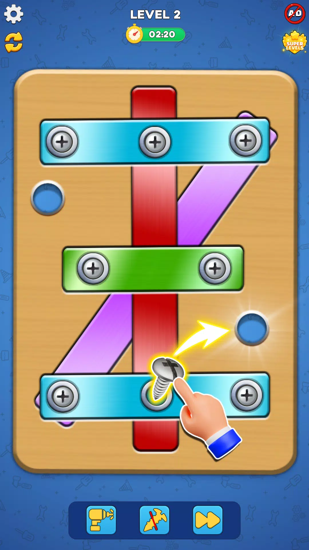 Screw Nuts and Bolts Puzzle スクリーンショット 2