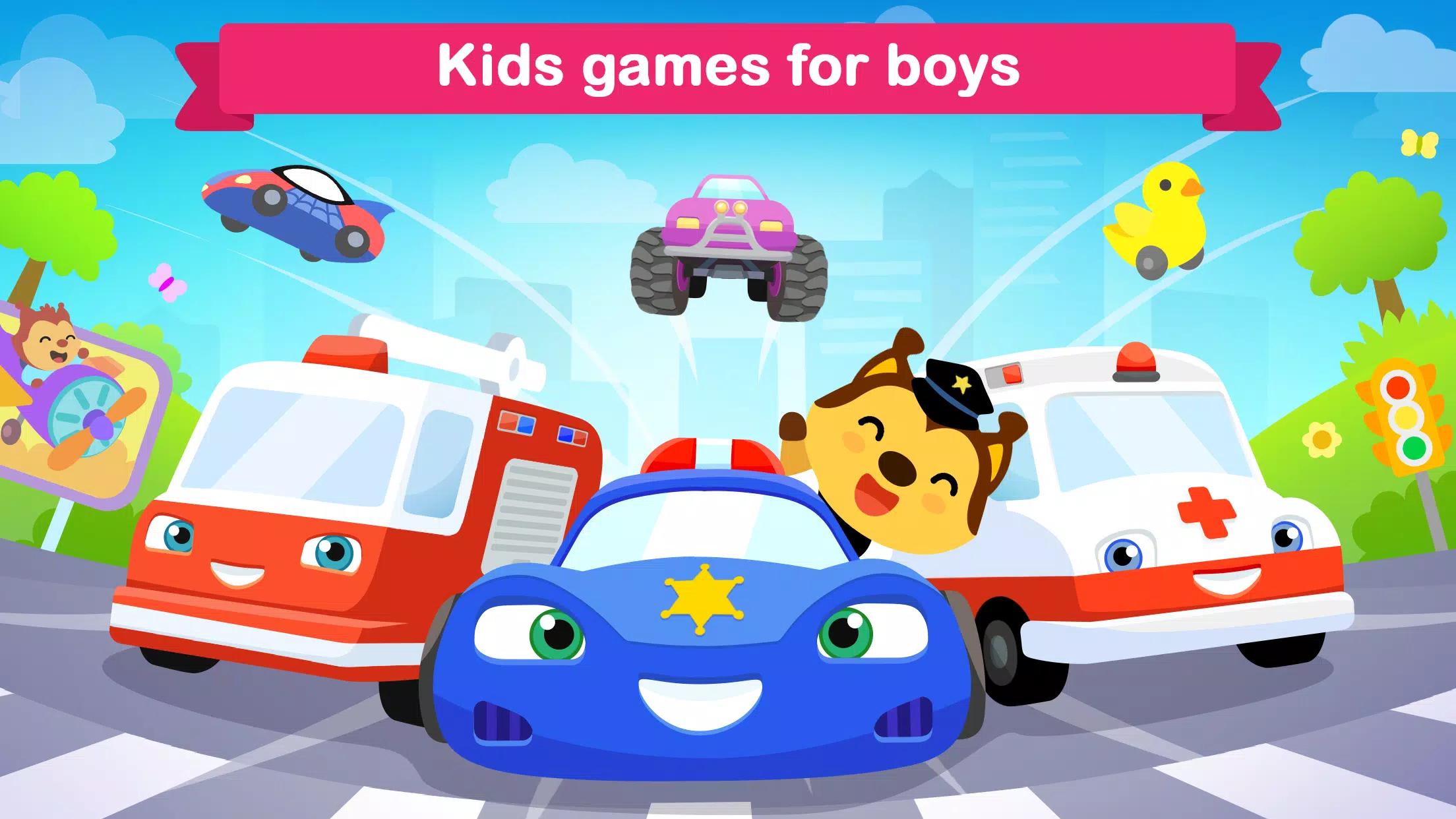 Juegos de coches para niños 2 Captura de pantalla 0