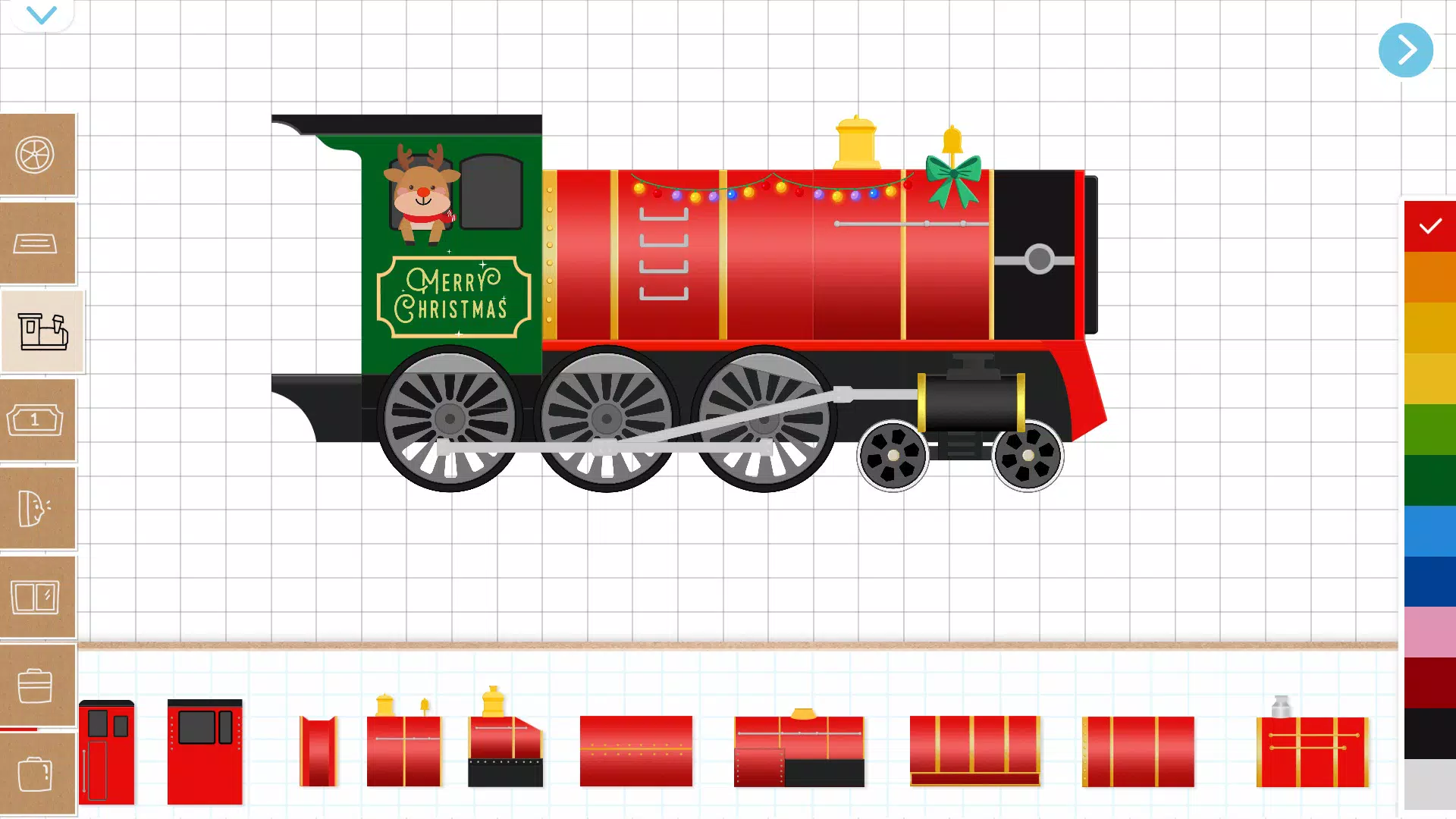 Christmas Train Game For Kids スクリーンショット 1