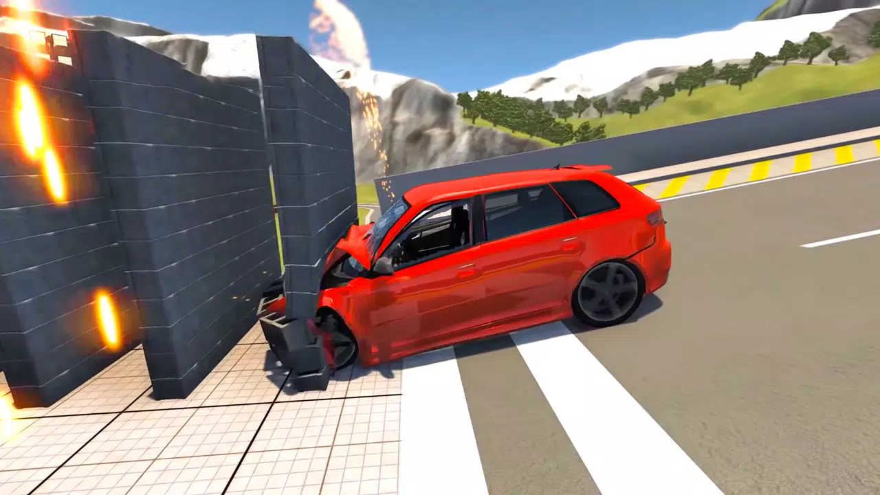 Beam Drive Road Crash 3D Games Captura de pantalla 2