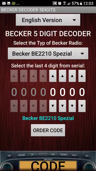 Becker 5Digit Radio Code应用截图第2张