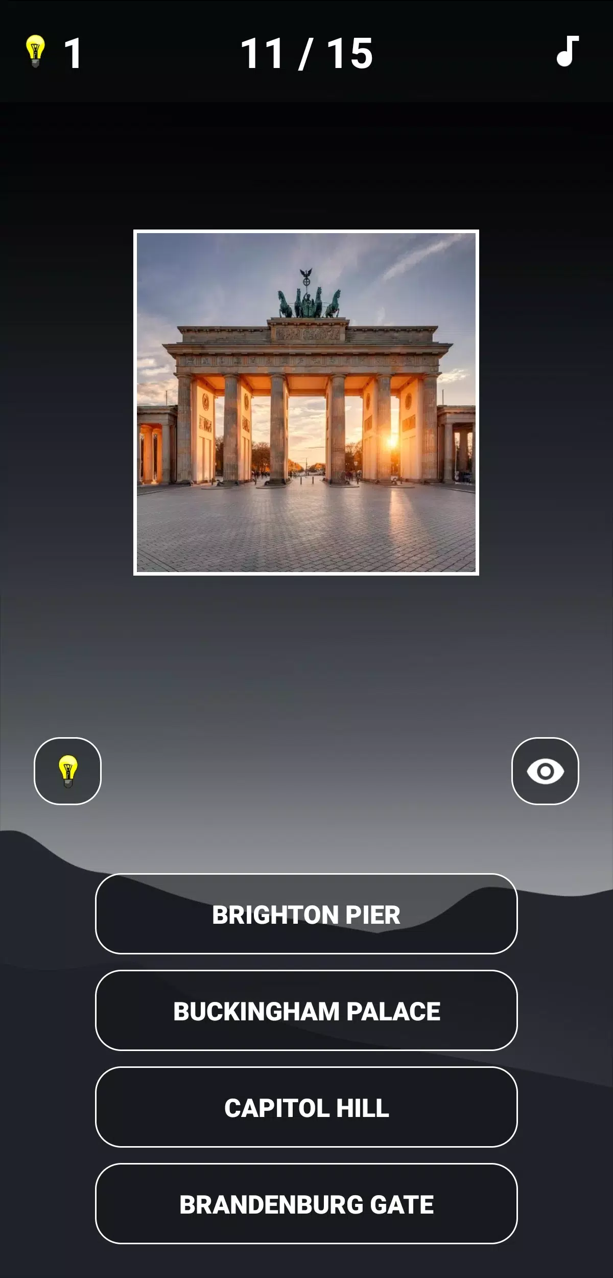 Landmarks Quiz Captura de tela 1