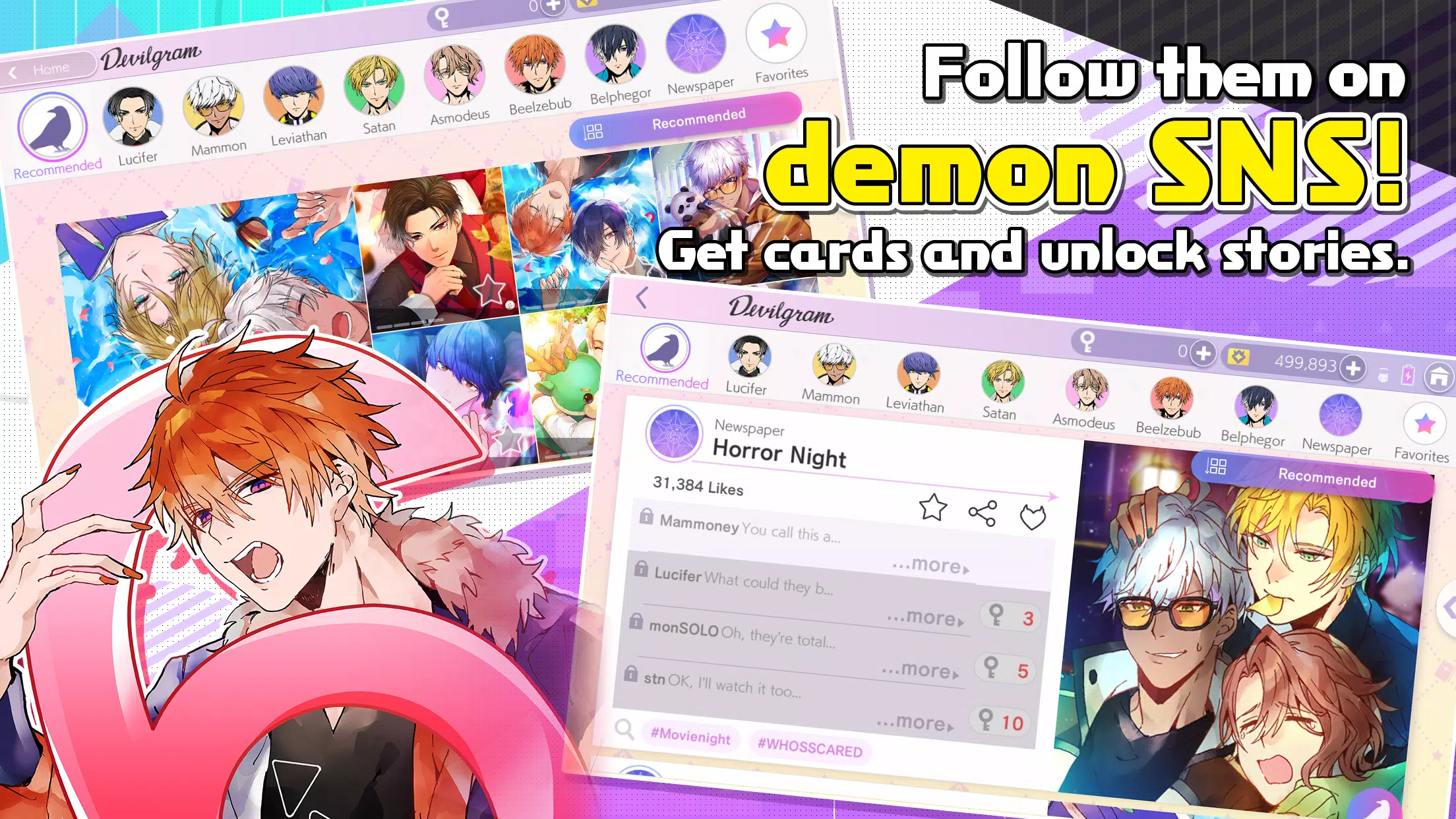 Obey Me! Anime Otome Sim Game Captura de pantalla 2