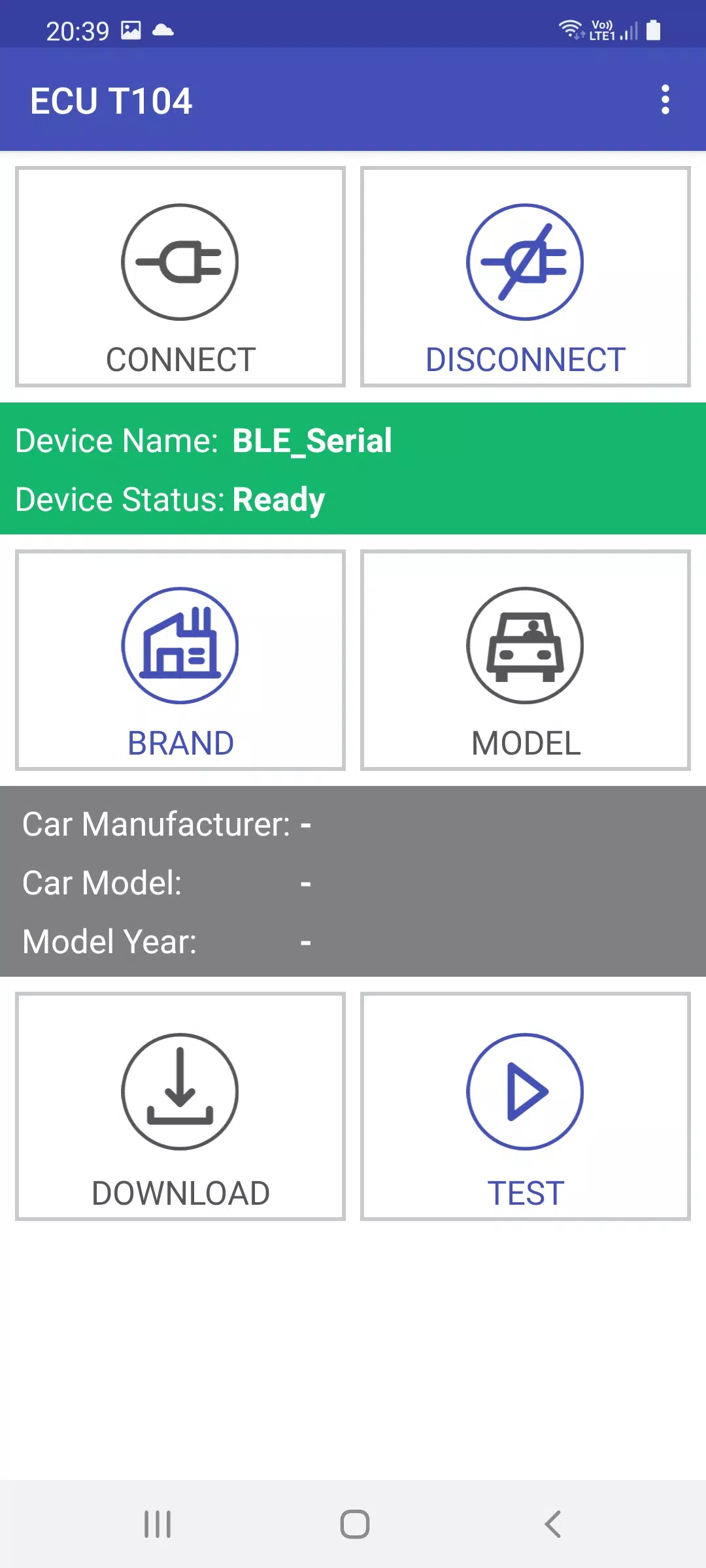 ECU T104 Captura de tela 2