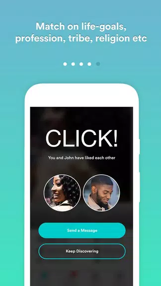 Africlick - African Black Dating & Networking App Captura de pantalla 2