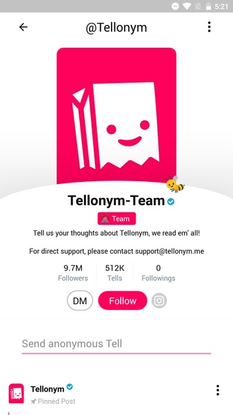 Tellonym: anonymous questions Screenshot 0