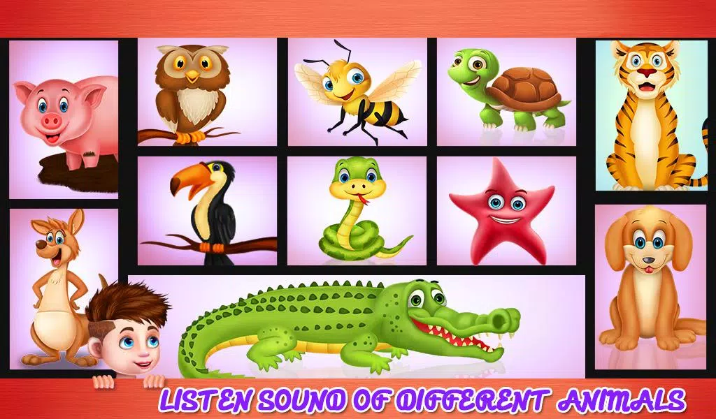 Learning Animal Sounds Games スクリーンショット 1