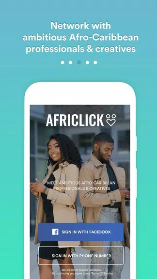 Africlick - African Black Dating & Networking App Captura de pantalla 0