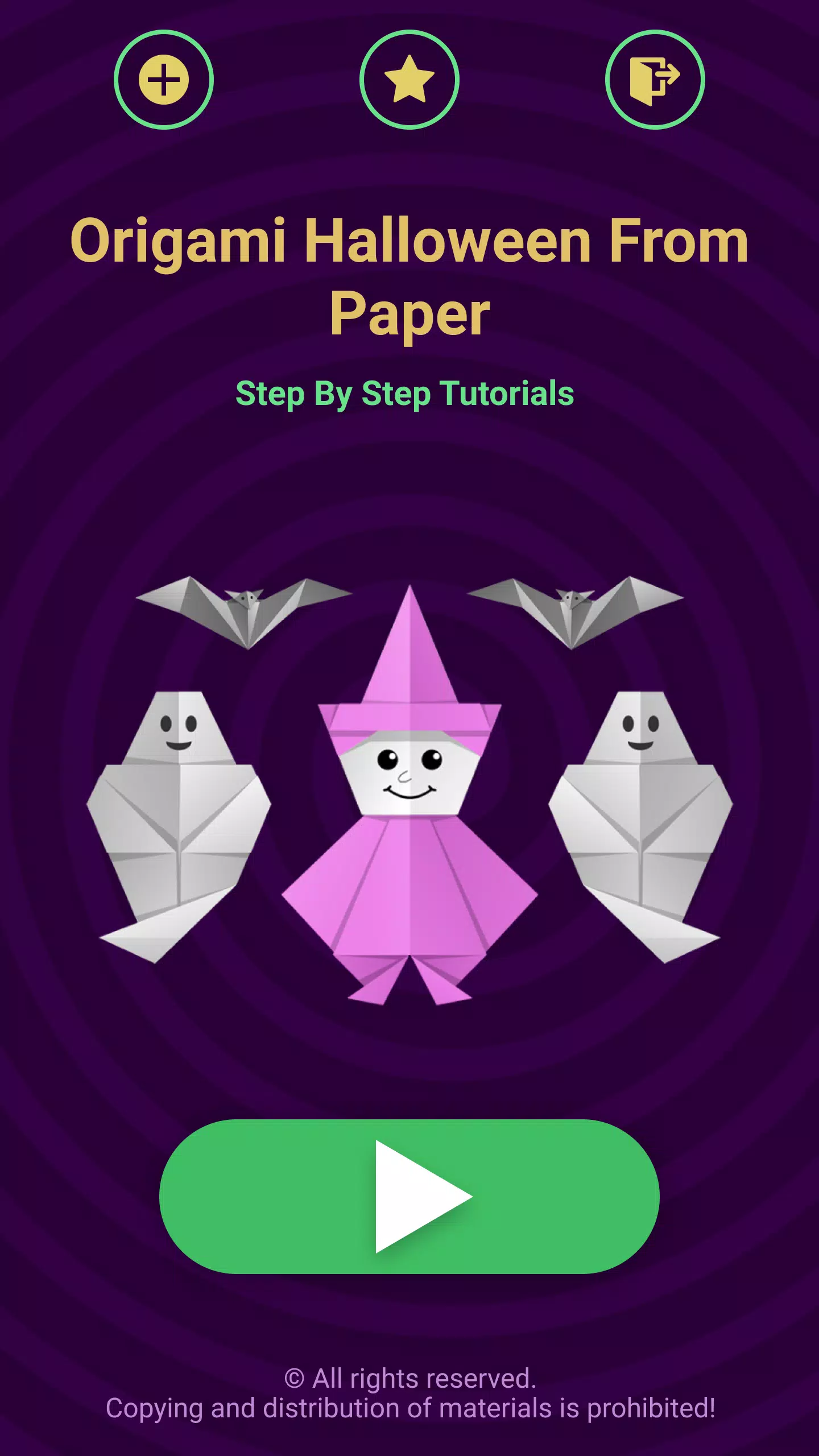 Origami Halloween Captura de tela 1