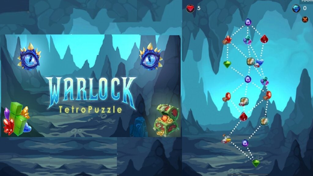 Tetris encontra Puzzle Quest: Warlock TetroPuzzle encanta jogadores móveis