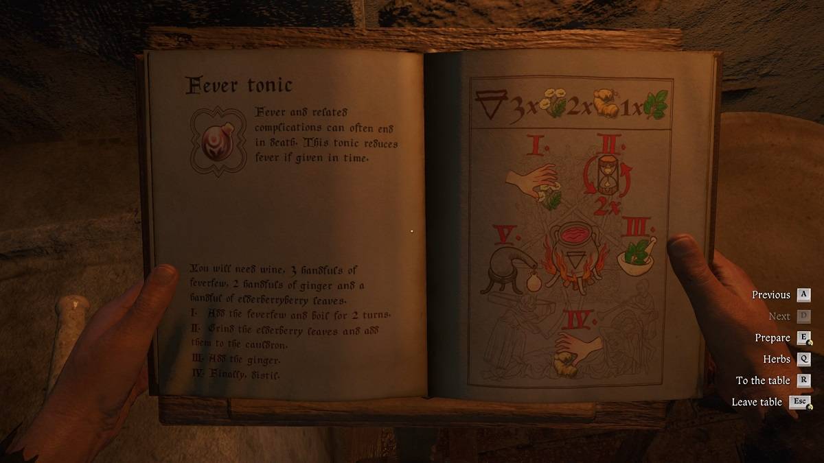 Alchemy recipe interface