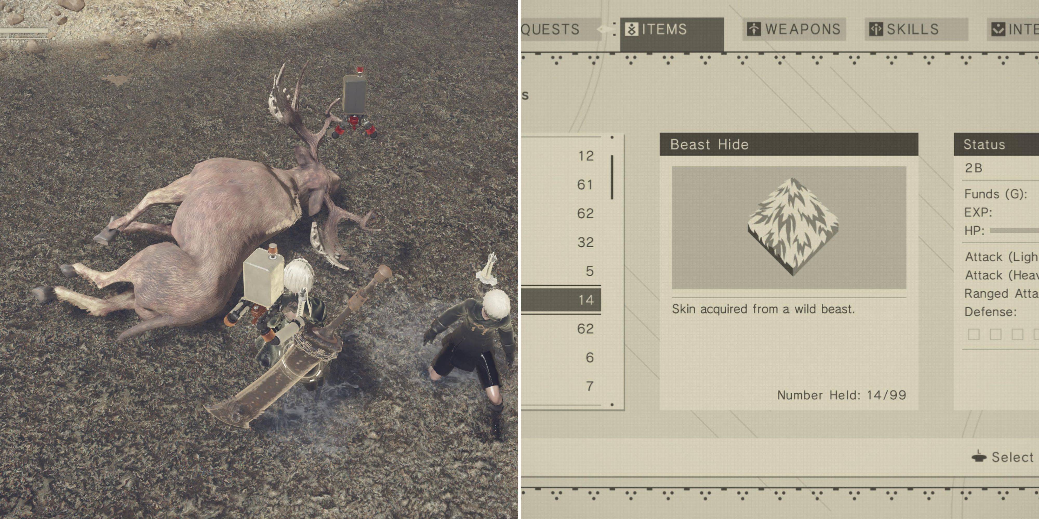 Nier: Automates - Emplacements de cache-bête révélés