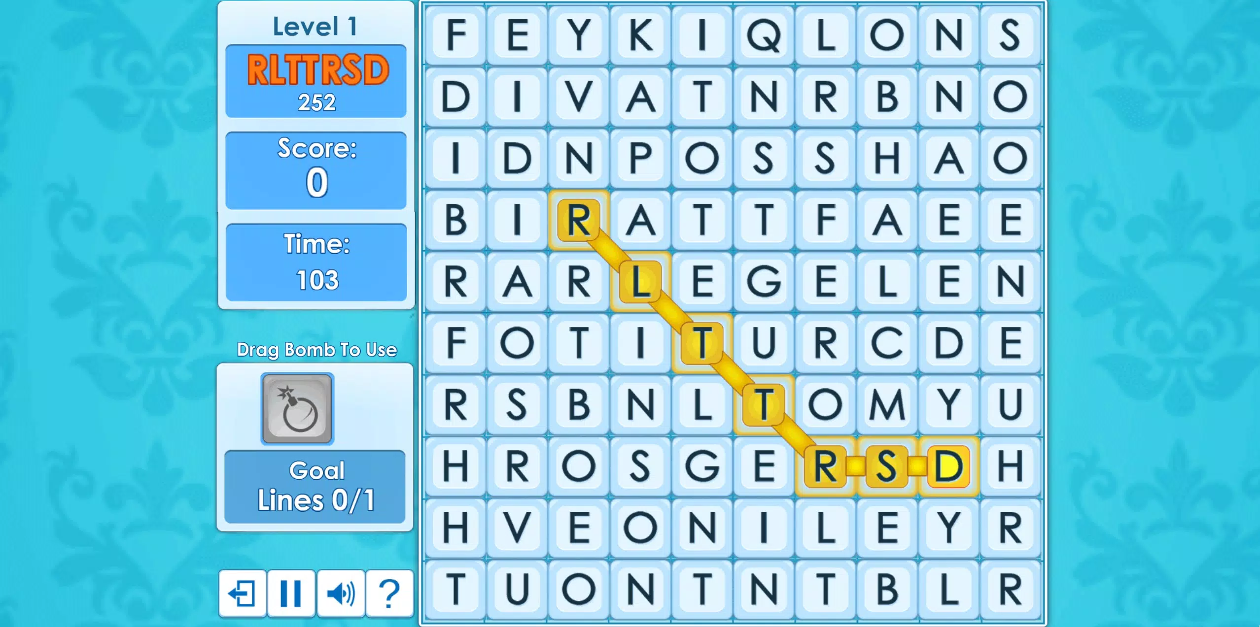 Classic Word Wipe スクリーンショット 1
