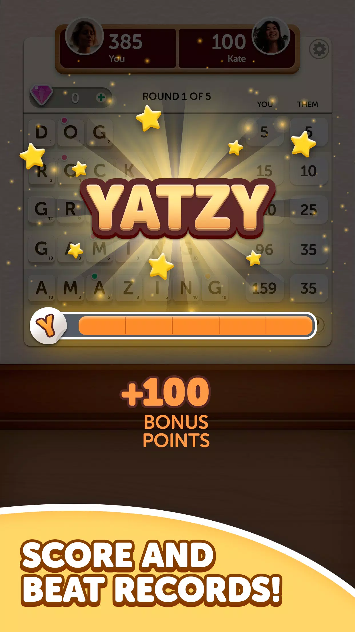 Word Yatzy - Fun Word Puzzler Скриншот 2