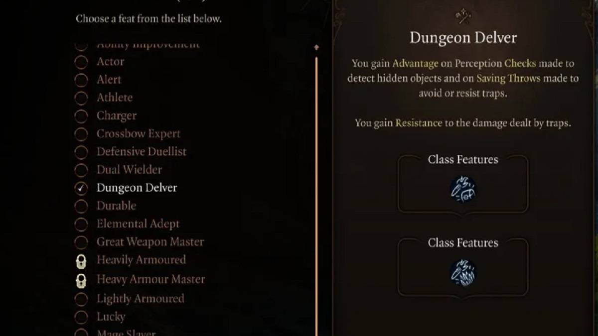 Dungeon Delver feat sa Baldur's Gate 3
