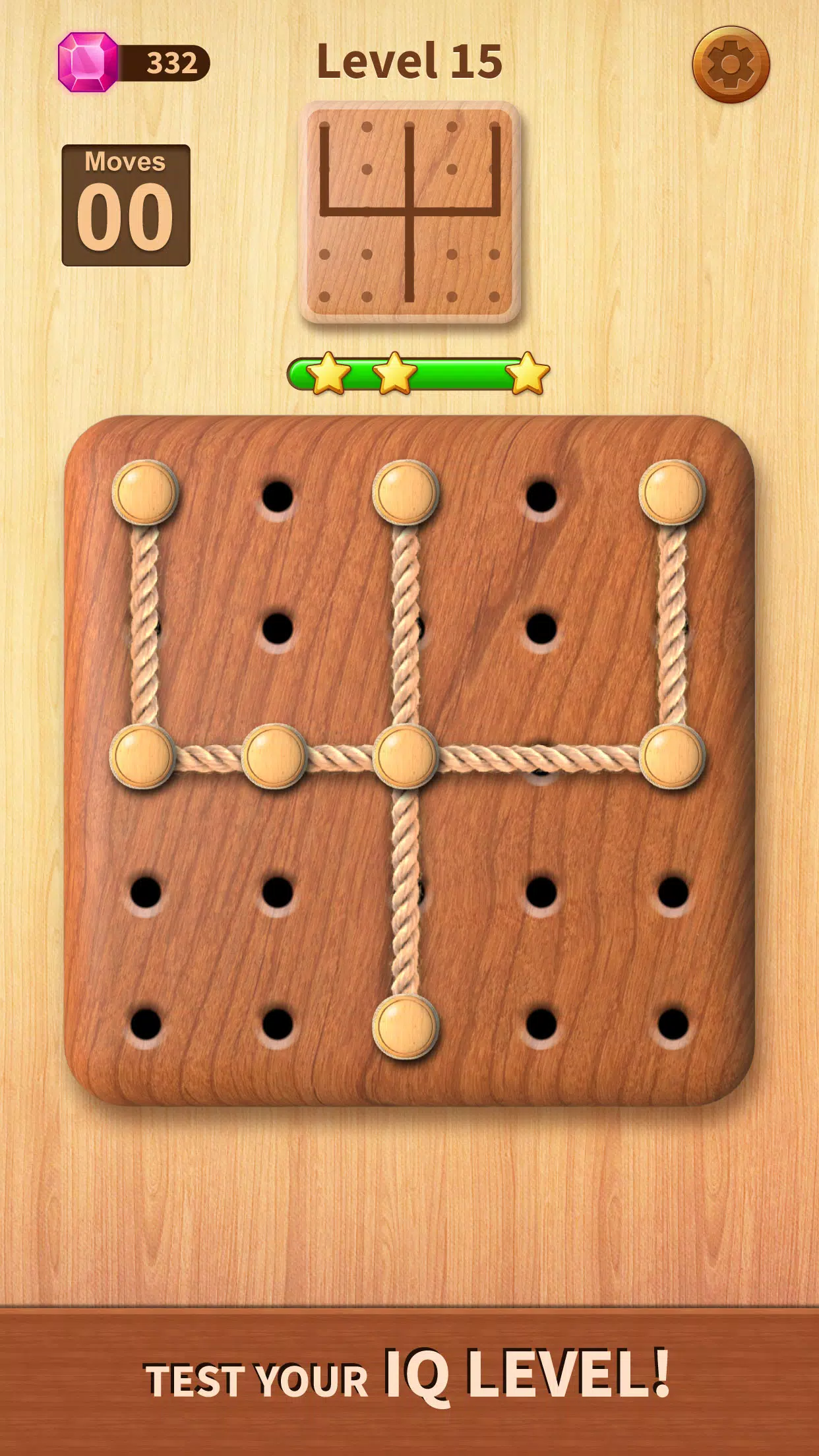 Rope Puzzle: Wooden Rope Games Captura de pantalla 3