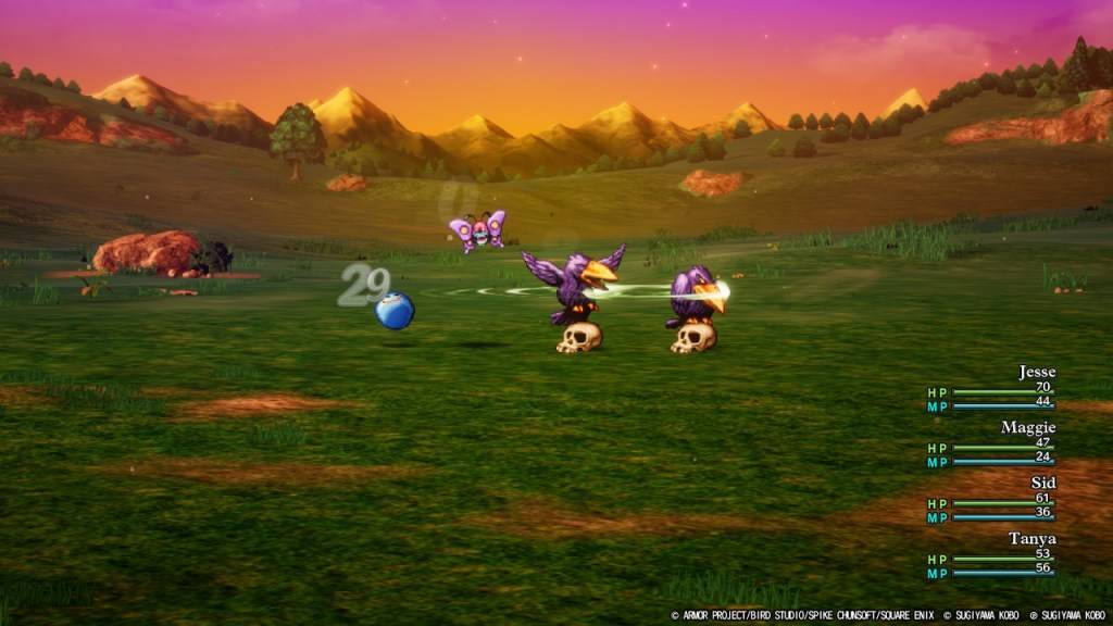Ang partido ay gumagamit ng isang boomerang upang salakayin ang mga kaaway sa Dragon Quest III: HD-2D remake.