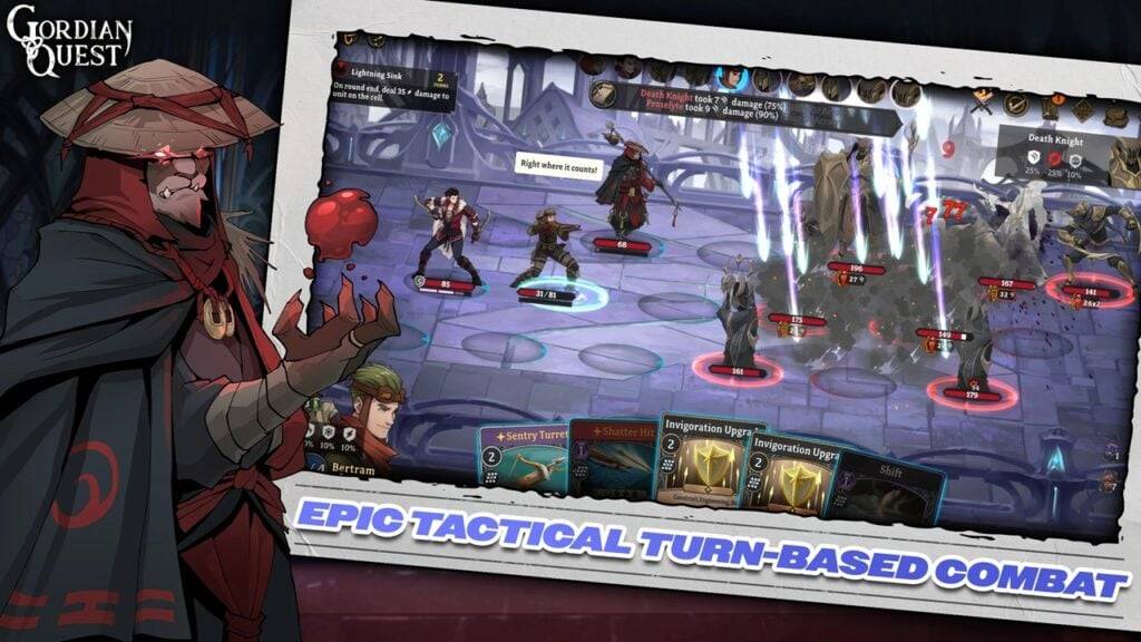 Deck-building RPG Gordian Quest Lands op Android