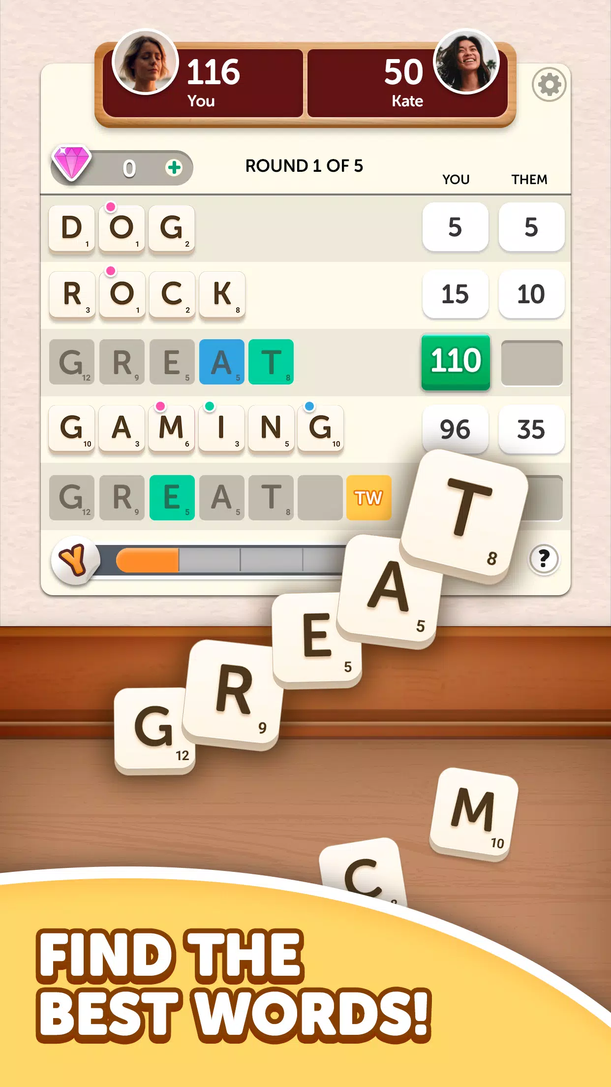 Word Yatzy - Fun Word Puzzler Скриншот 0