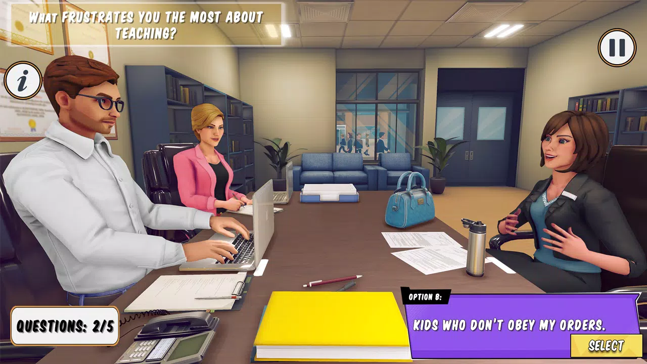 High School Teacher Simulator Captura de pantalla 0