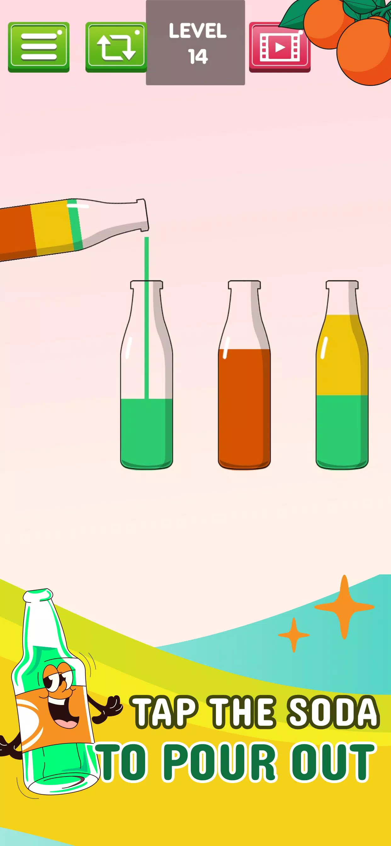 Soda Water Sort Puzzle: Color Capture d'écran 1