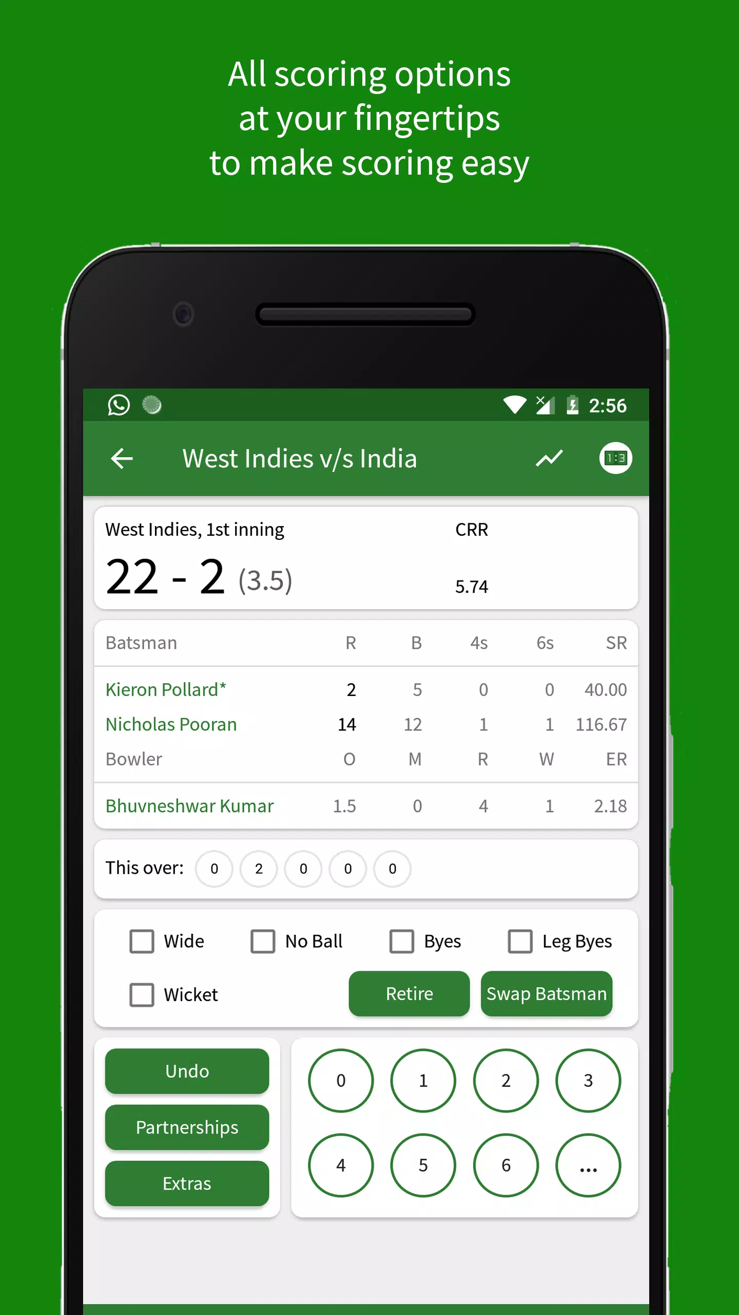 Cricket Scorer应用截图第1张