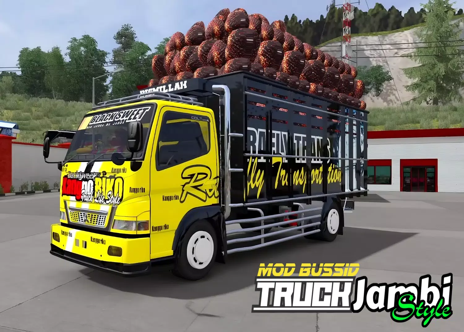 Mod Bussid Truk Jambi Style Captura de tela 0
