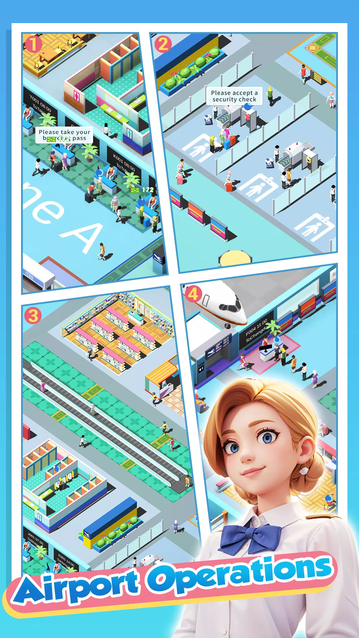 Happy Airport：Simulator Скриншот 3