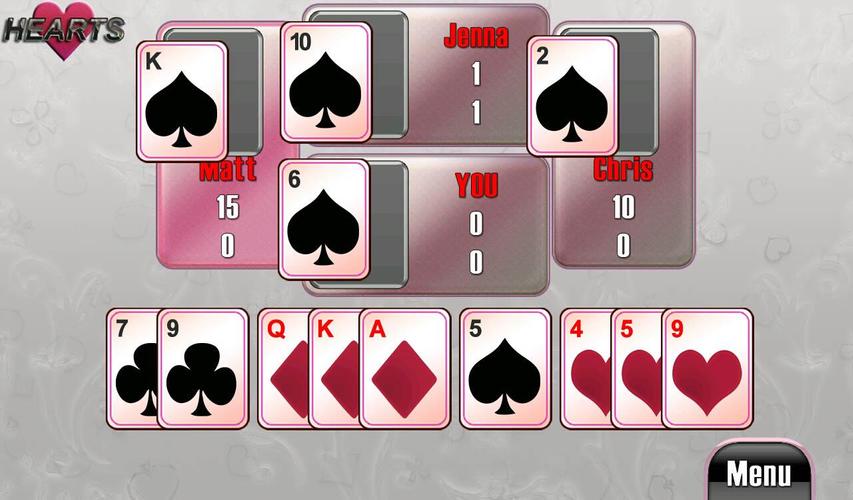 Schermata Hearts 1