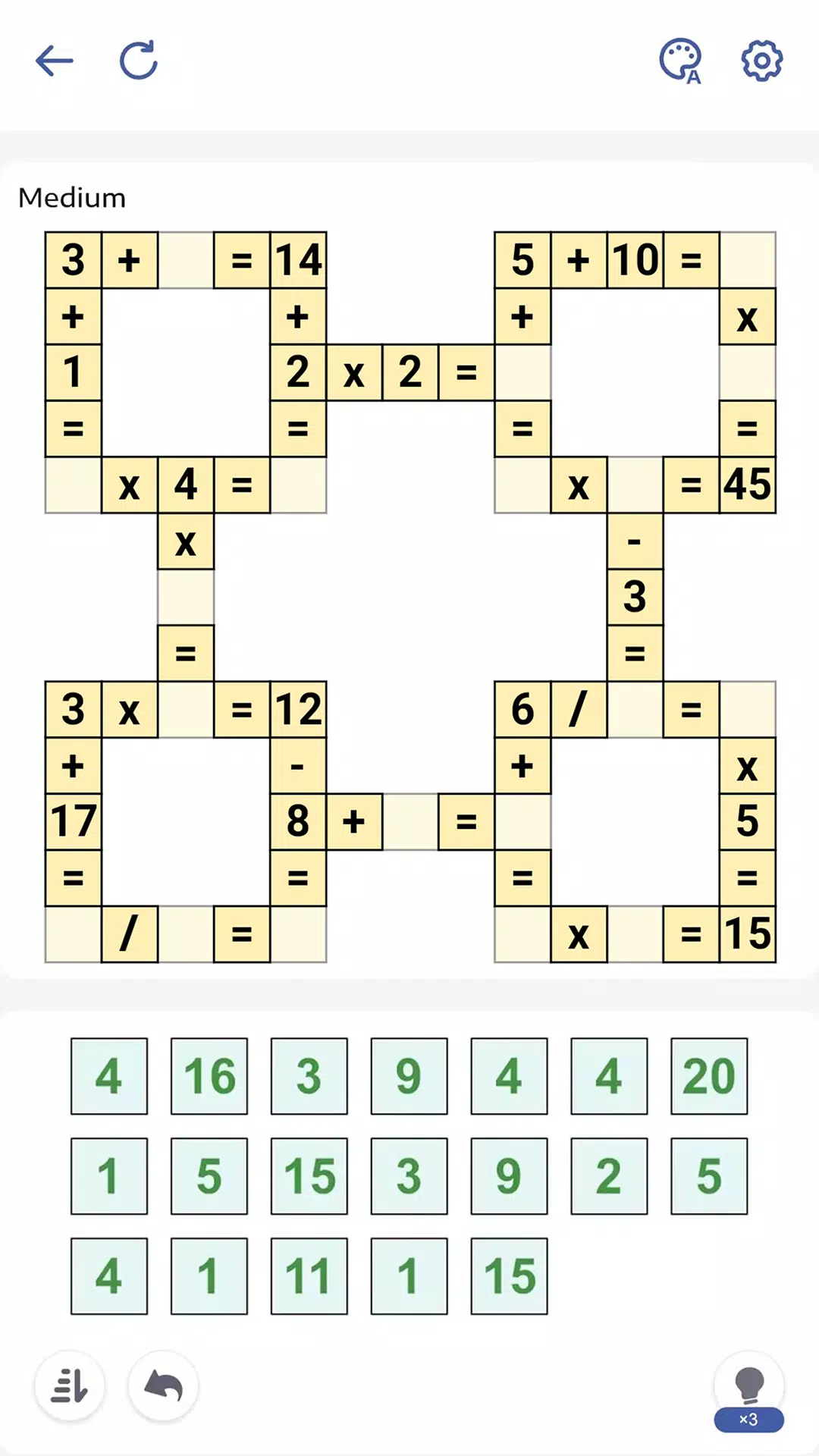 Crossmath - Math Puzzle Games應用截圖第0張