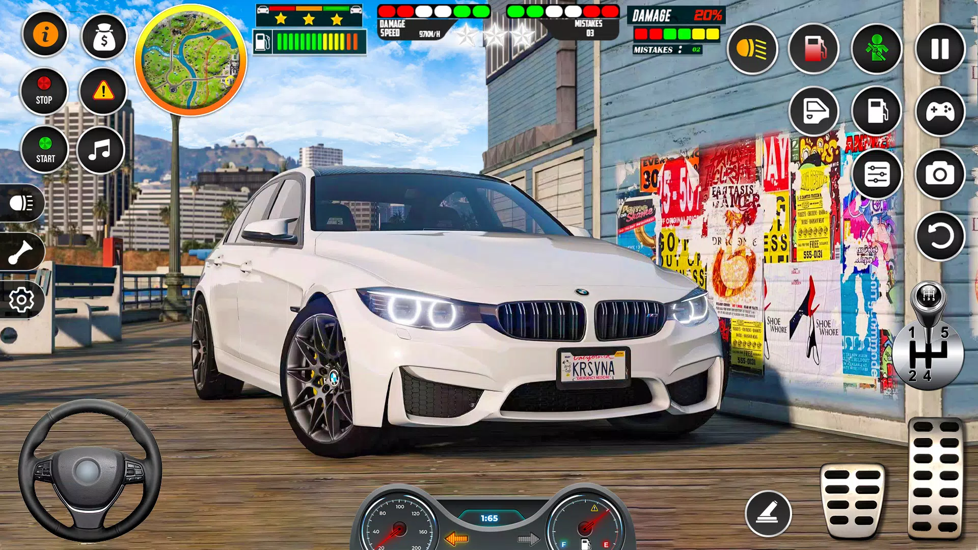 Classic Car Drive Parking Game Captura de tela 1