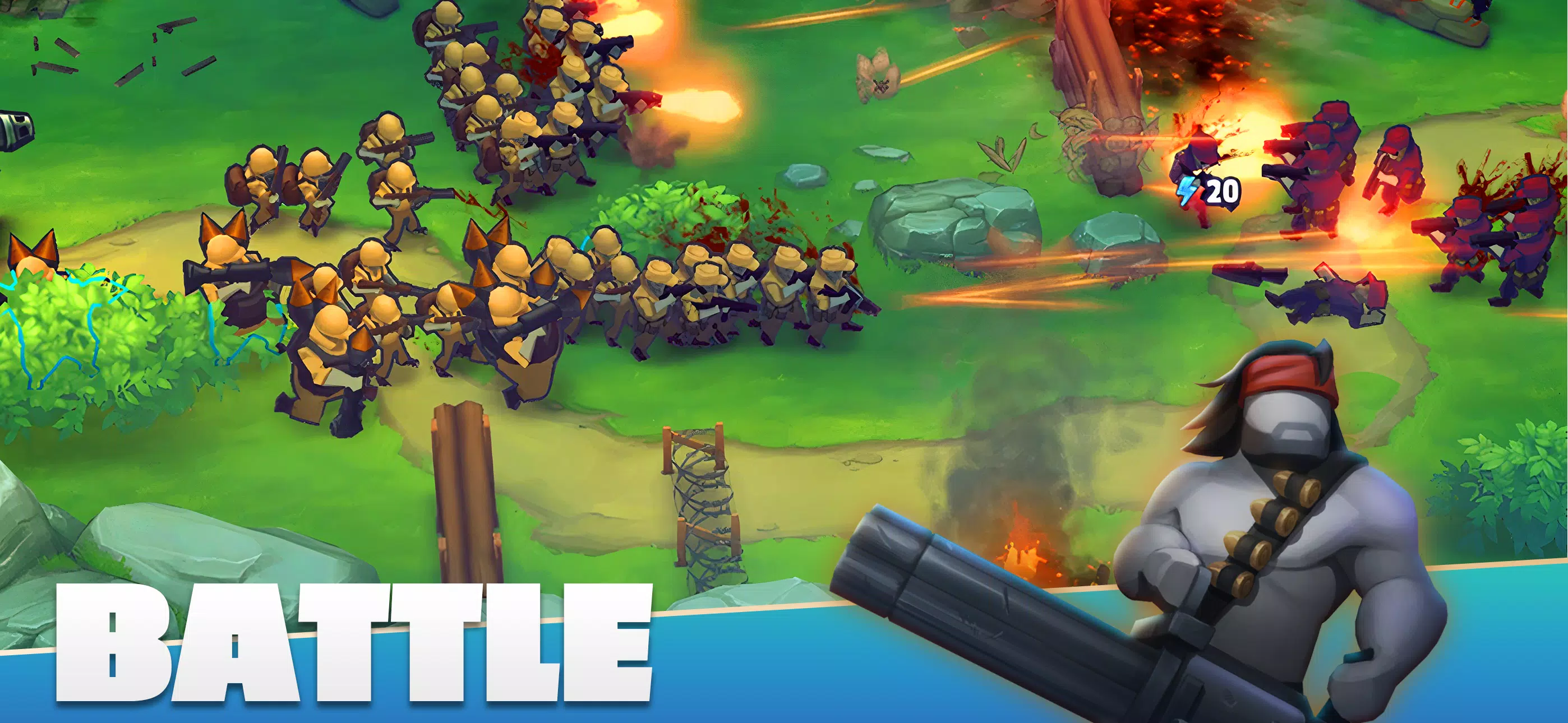 GUNS UP! Mobile War Strategy Capture d'écran 0