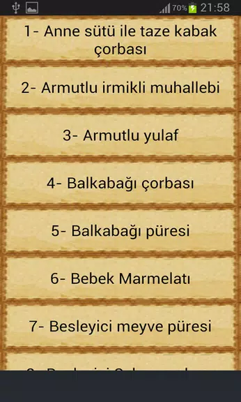 Bebekler İçin Yemek Tarifleri Capture d'écran 1