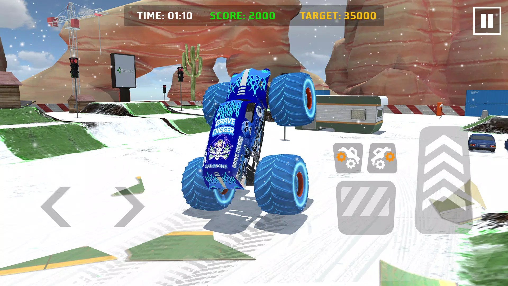 Car Games: Monster Truck Stunt 스크린샷 0