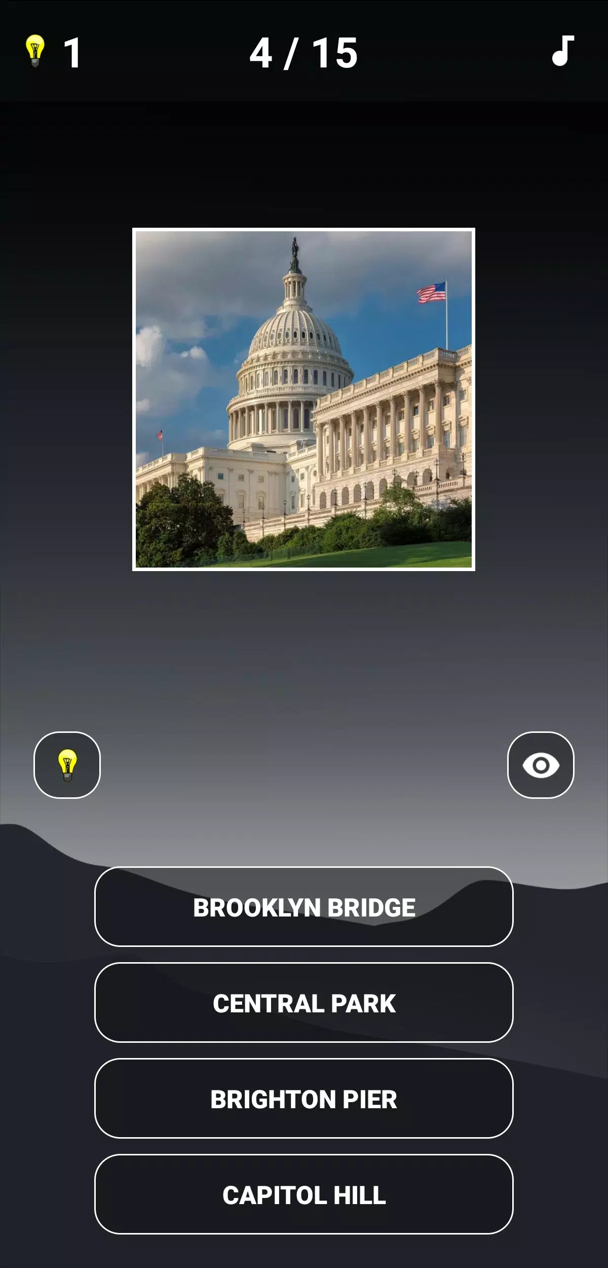 Landmarks Quiz Captura de tela 3