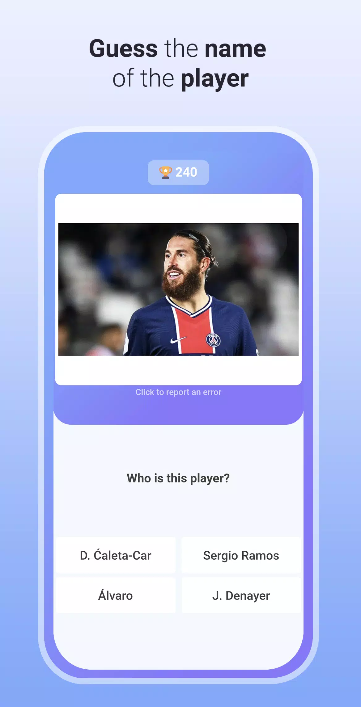 Quiz Soccer - Guess the name Capture d'écran 3