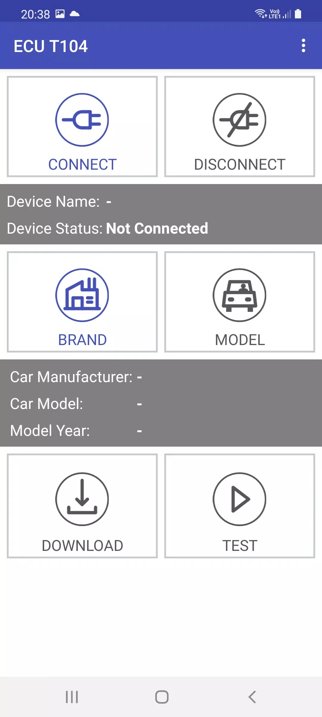 ECU T104 Captura de tela 0