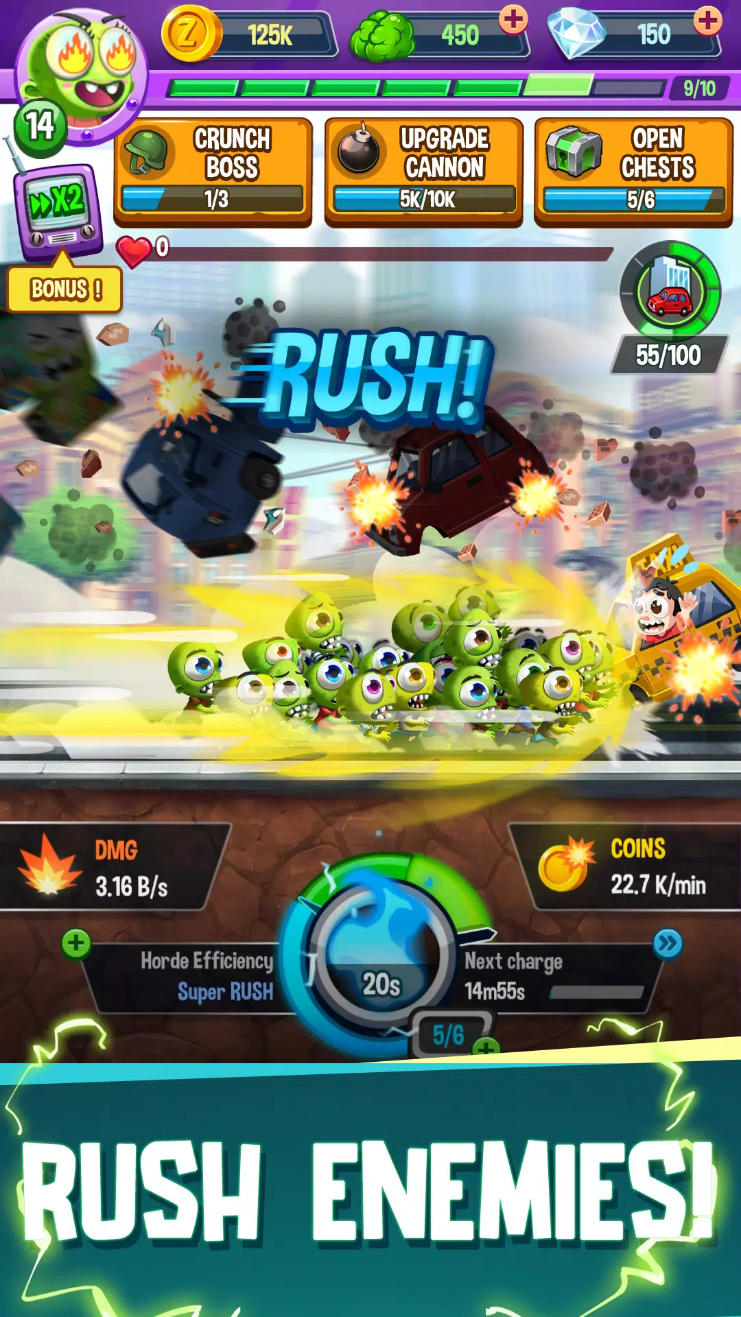 Idle Rush : Zombie Tsunami應用截圖第3張