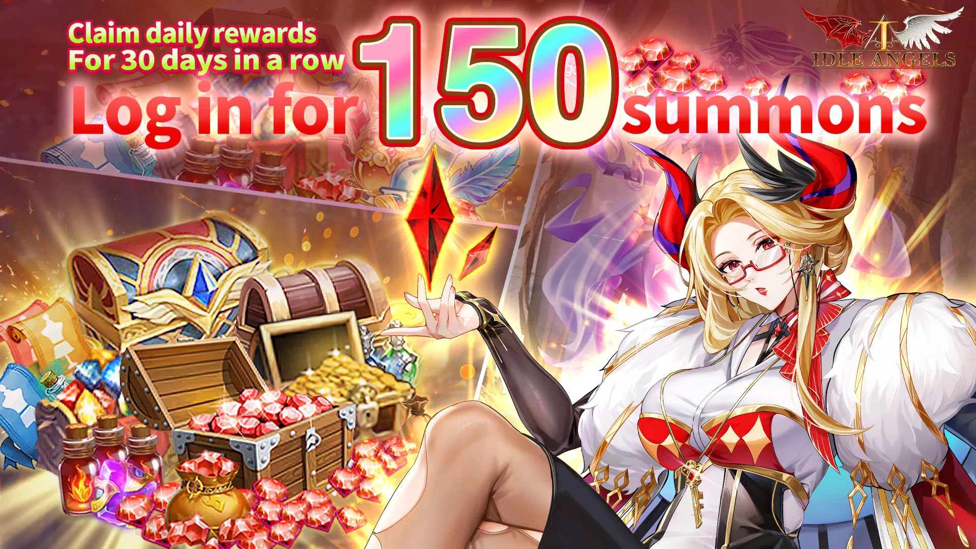 Idle Angels: Goddess' Warfare スクリーンショット 1