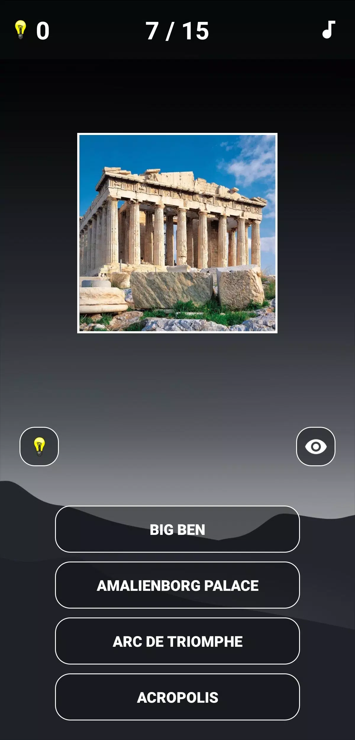 Landmarks Quiz Captura de tela 0
