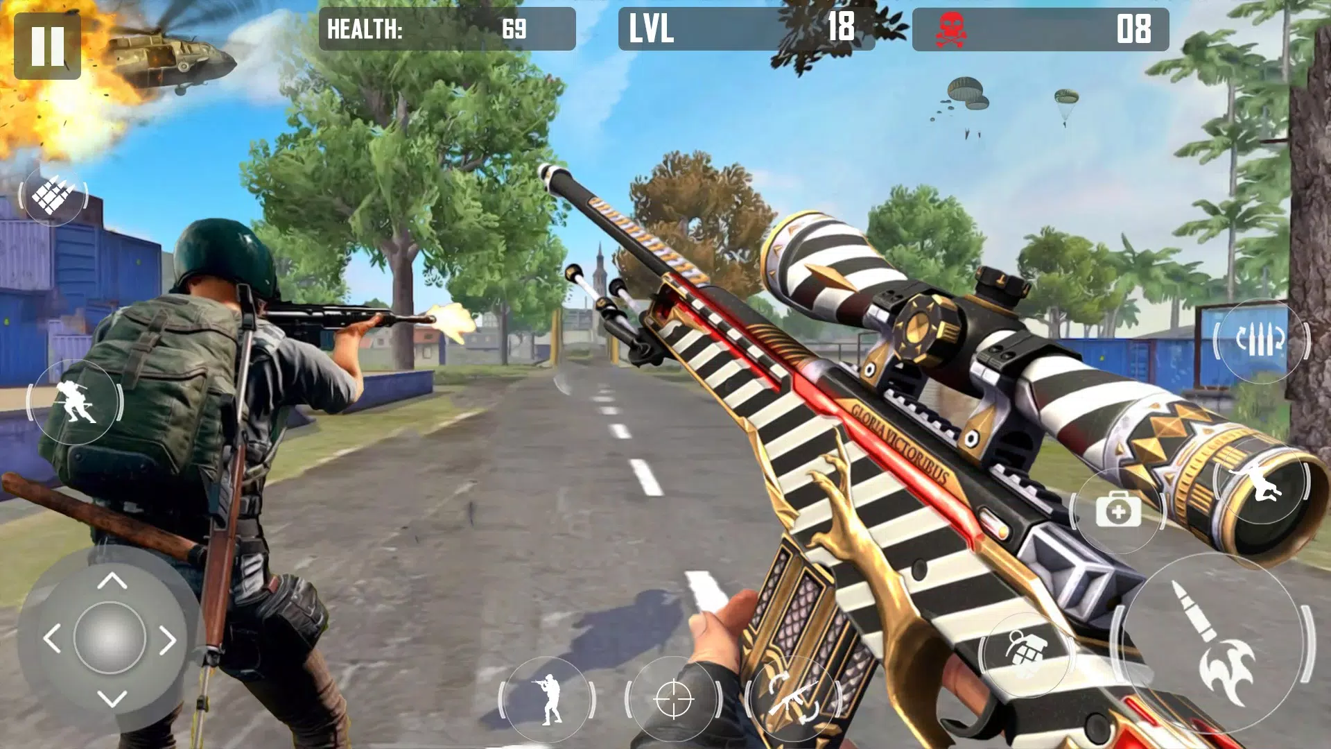Squad Fire Gun Games - Battleg Captura de tela 3