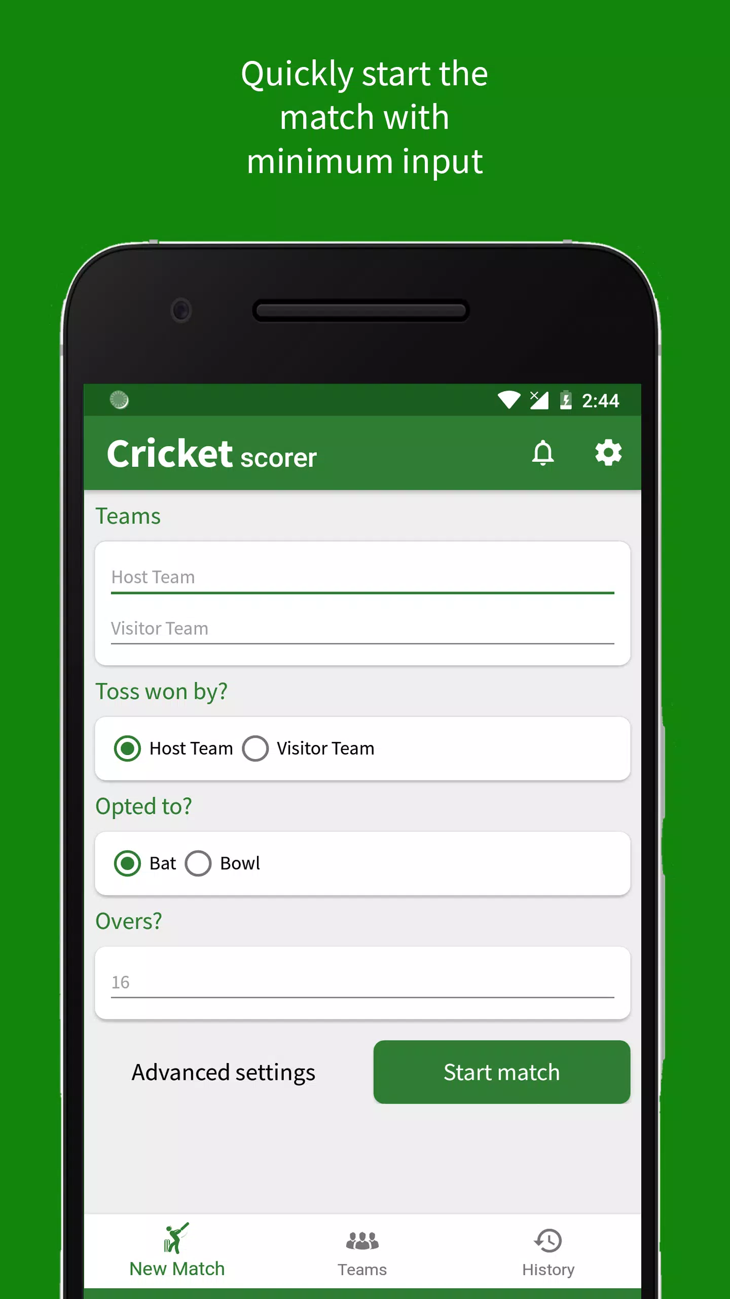Cricket Scorer应用截图第0张