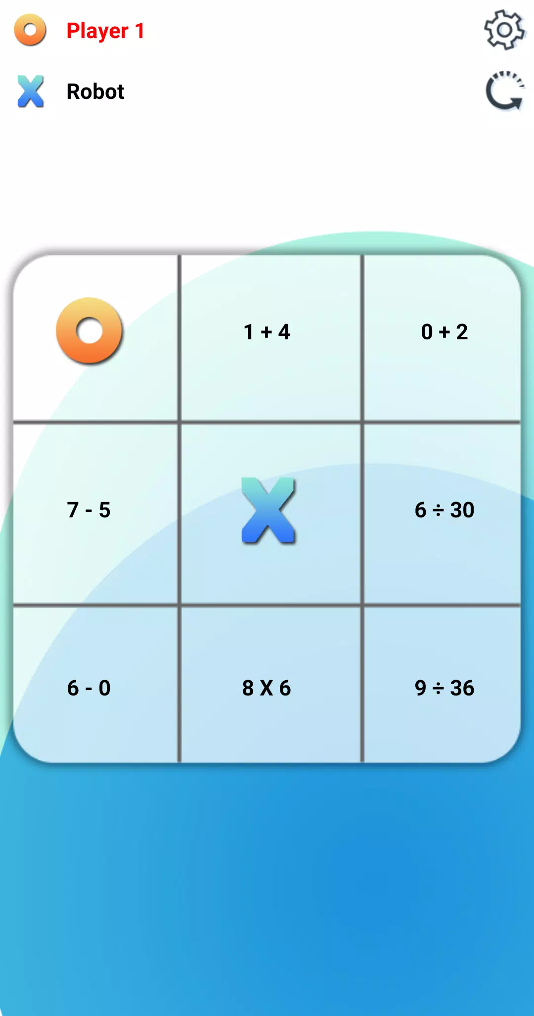 Tic Tac Toe: A Math Game 스크린샷 1