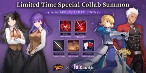Mahjong Soul Partners with Fate/Stay Night Heaven's Feel