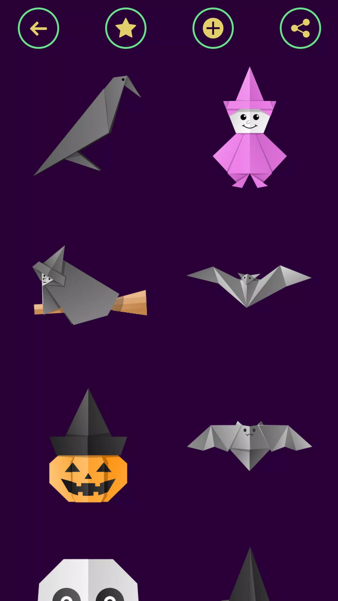 Origami Halloween Captura de tela 2