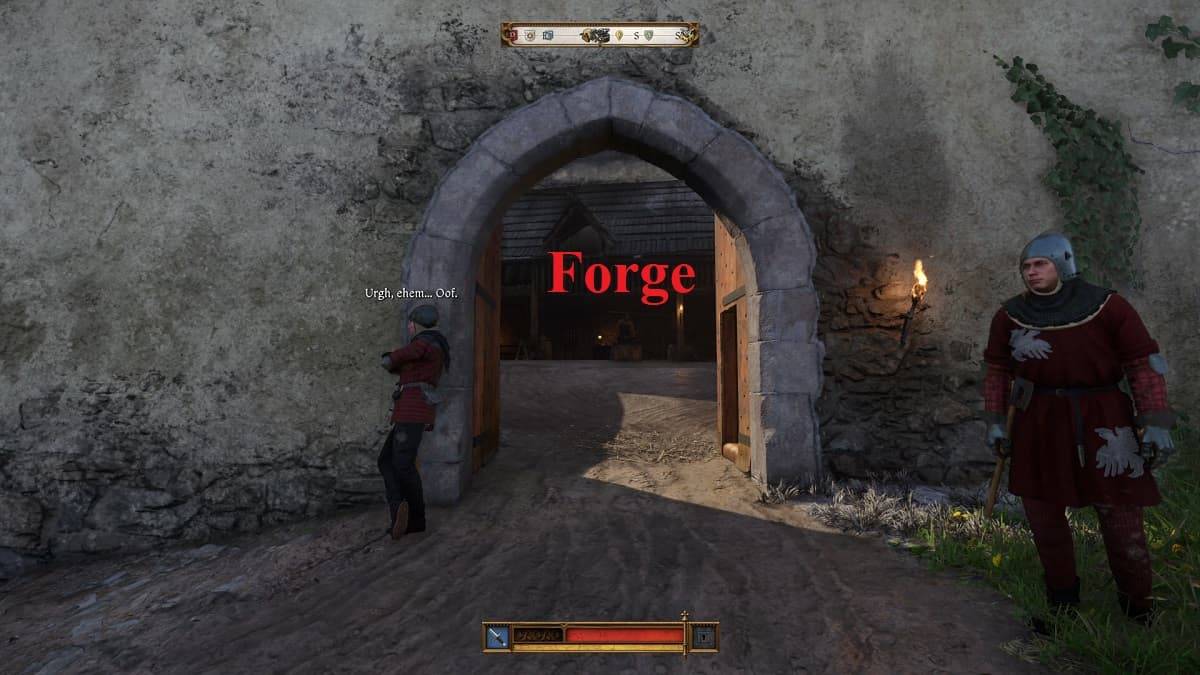 Trosky Blacksmith's forge in Kingdom Come Deliverance 2